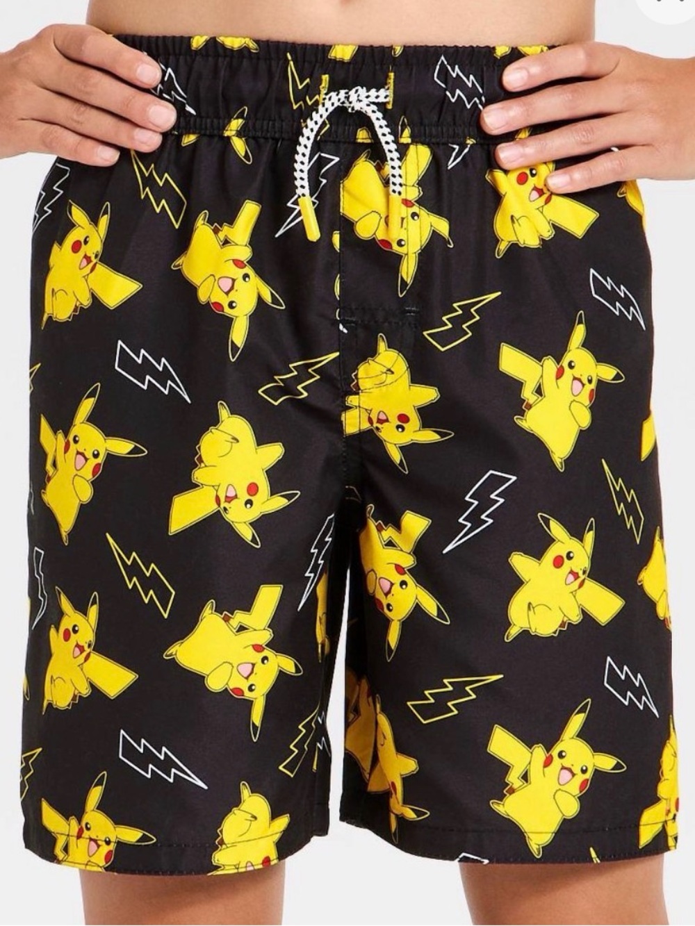 Boys Pikachu Swim Trunks